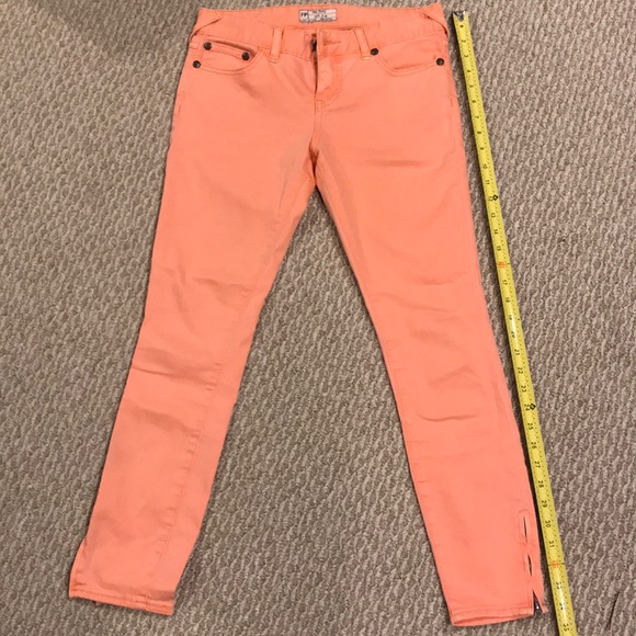 light orange jeans